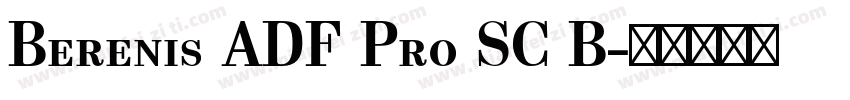 Berenis ADF Pro SC B字体转换